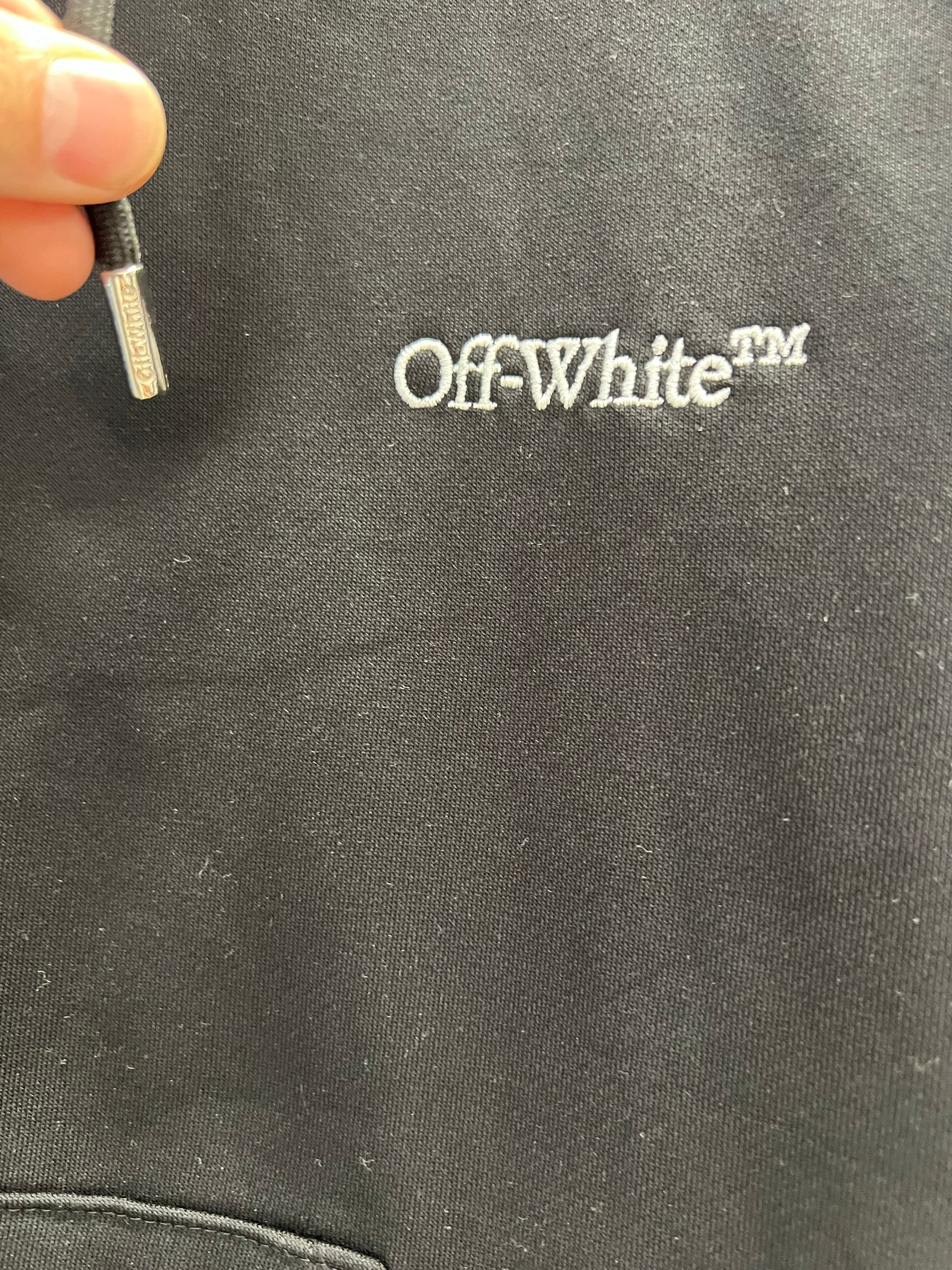 Off White  Black Hoodie SKU-2