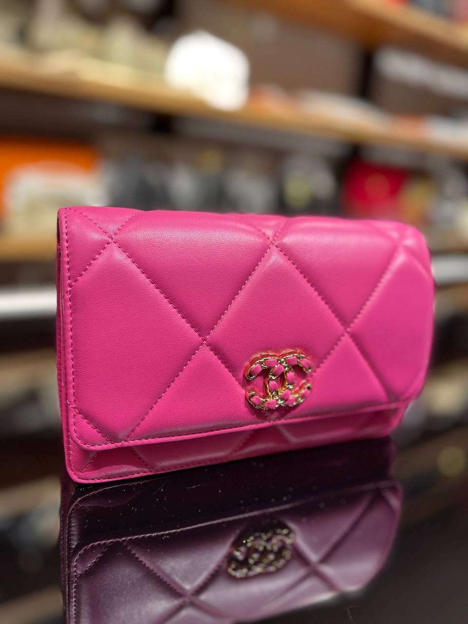 Chanel 19 WOC Bag Fuchsia