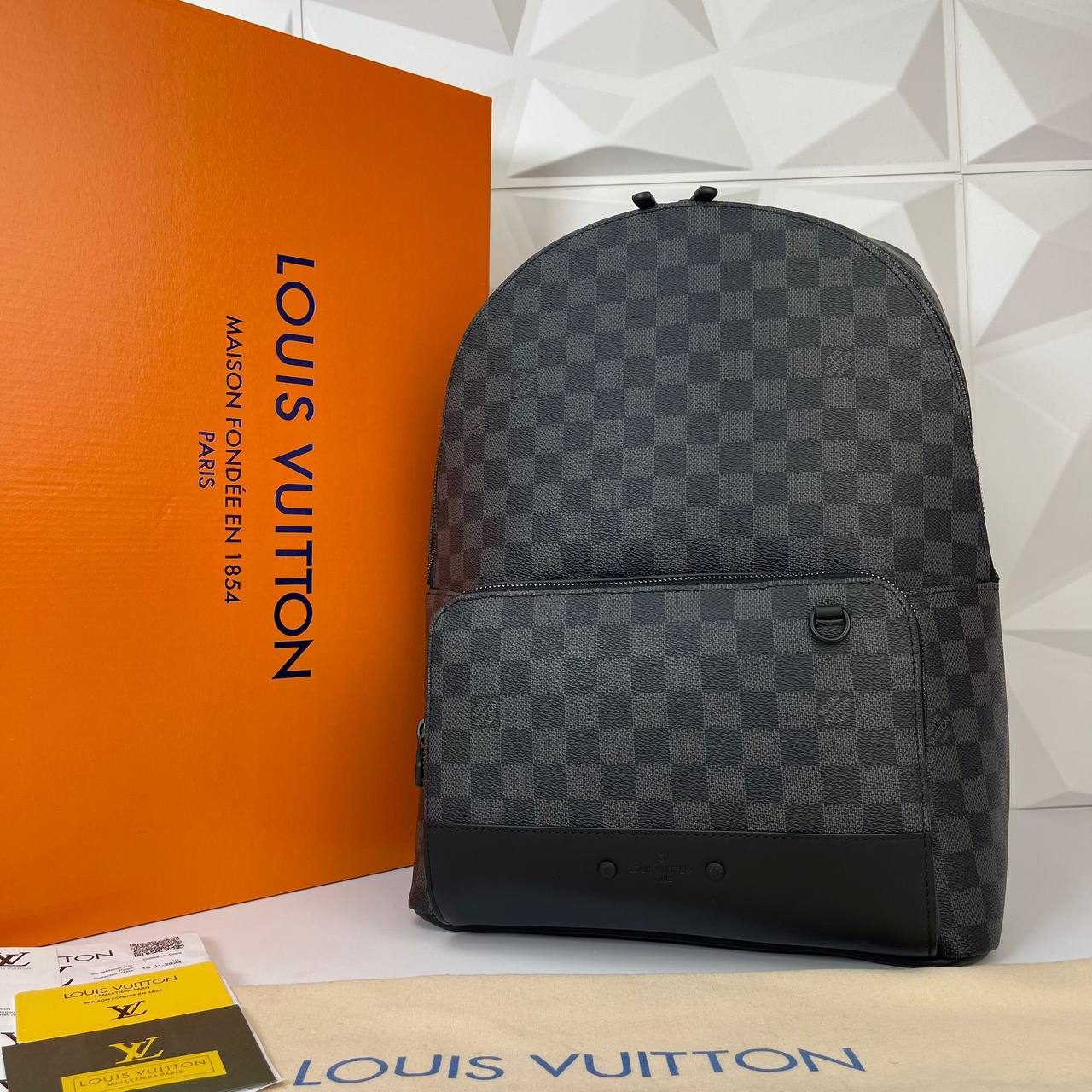 Lv Racer Graphite Damier Backpack