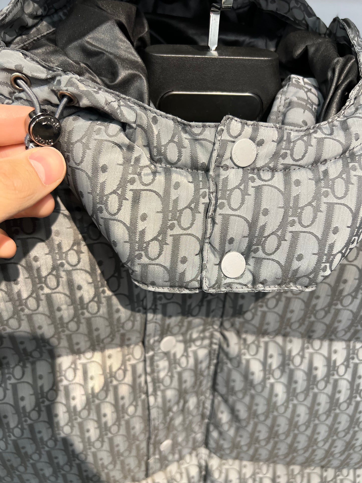 Dior Canvas Puffer Grey