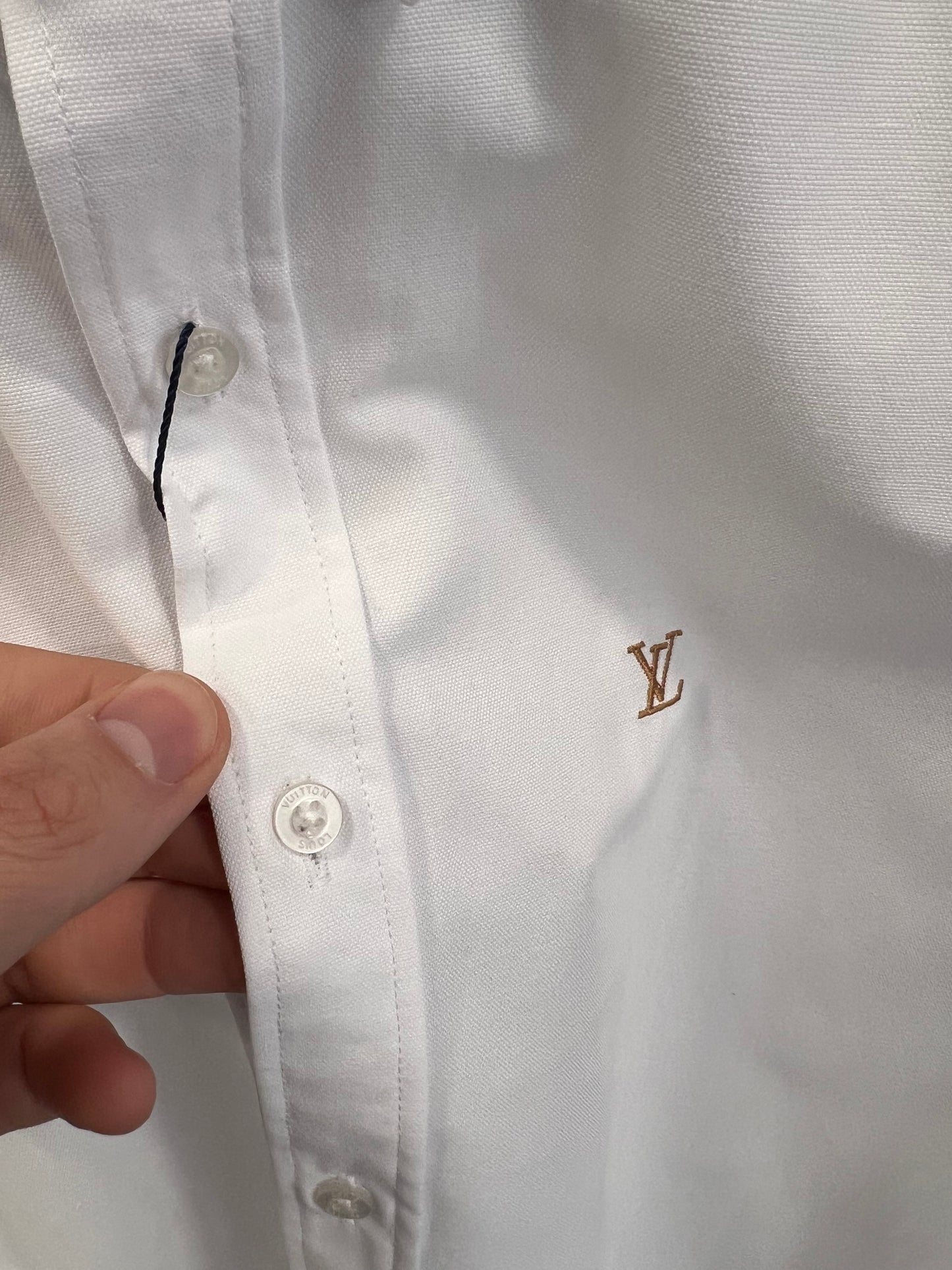 Lv Monogram Shirt White