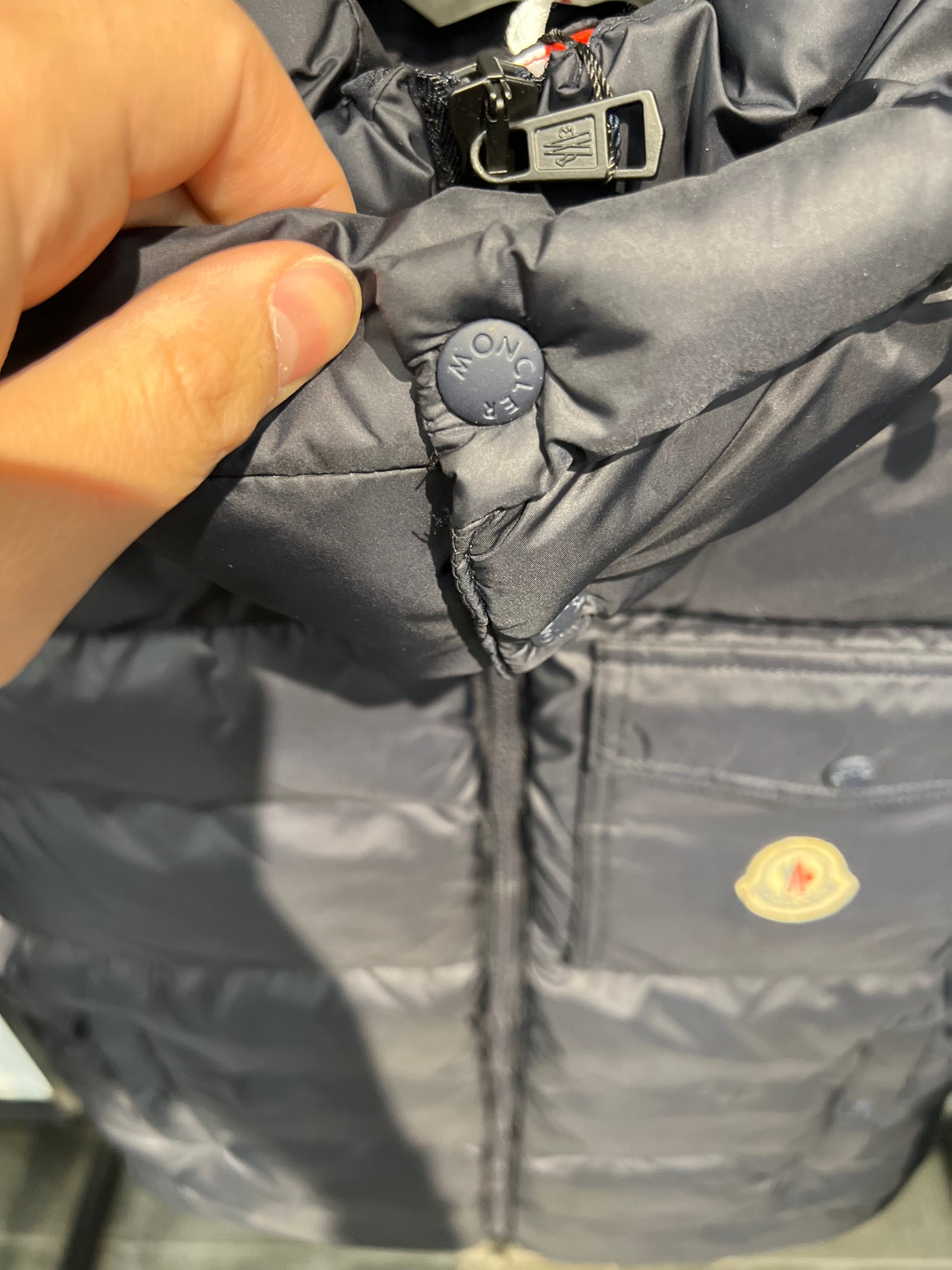 Moncler Montbeliard Blue Puffer