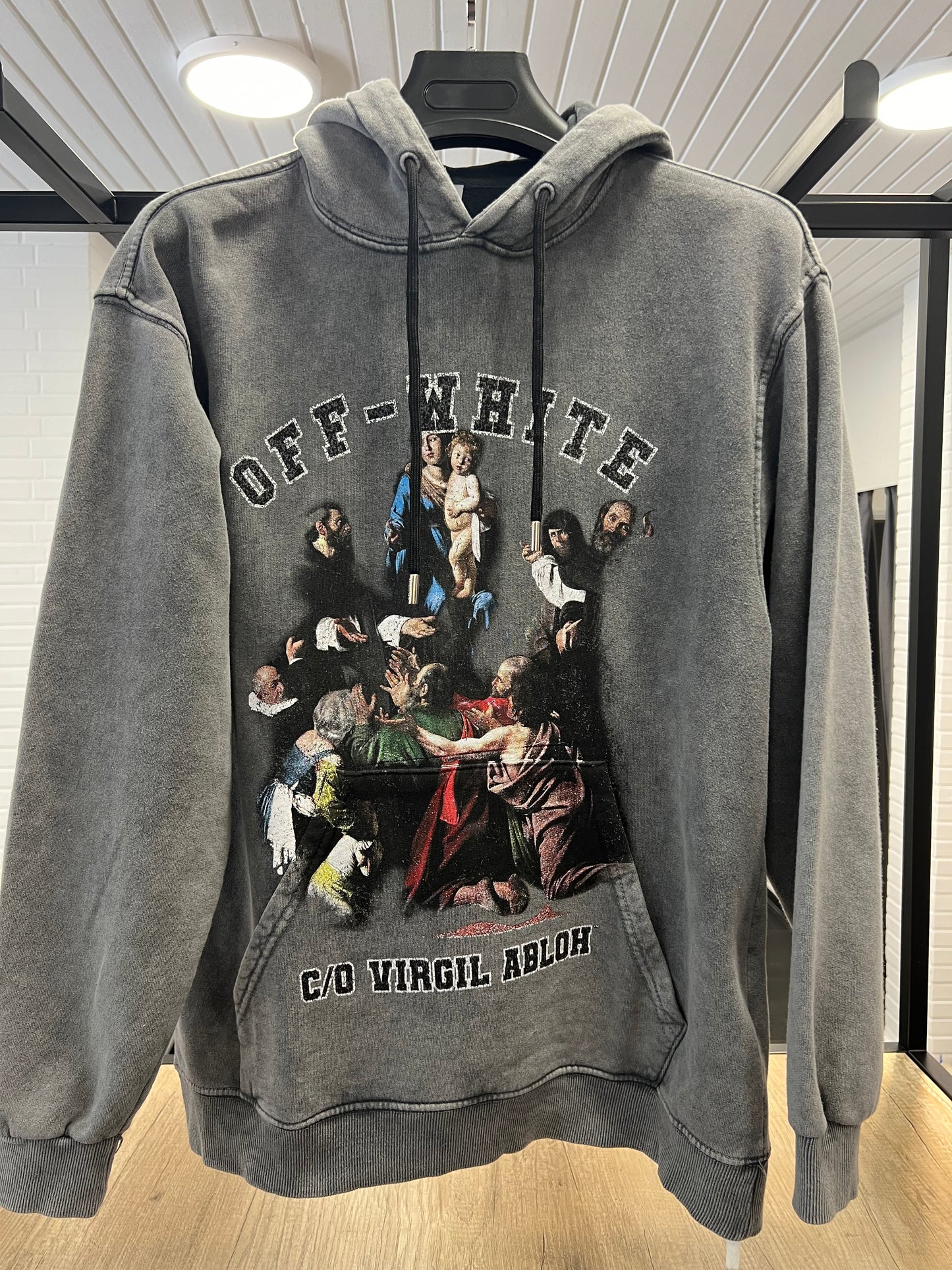 Off White Virgil Grey Hoodie