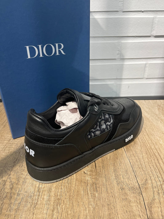 Dior B27 Black Leather Sneakers