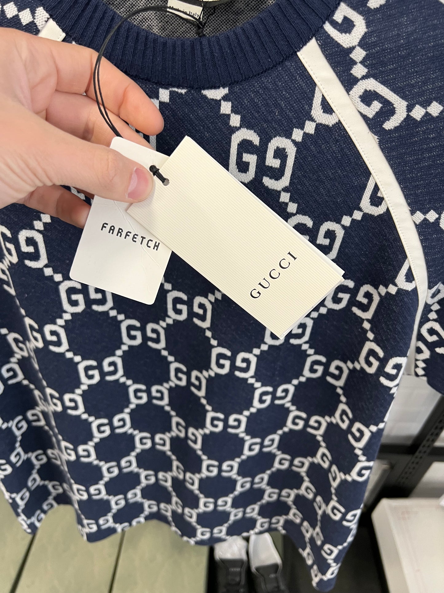 Gucci Blouse Monogram Blue