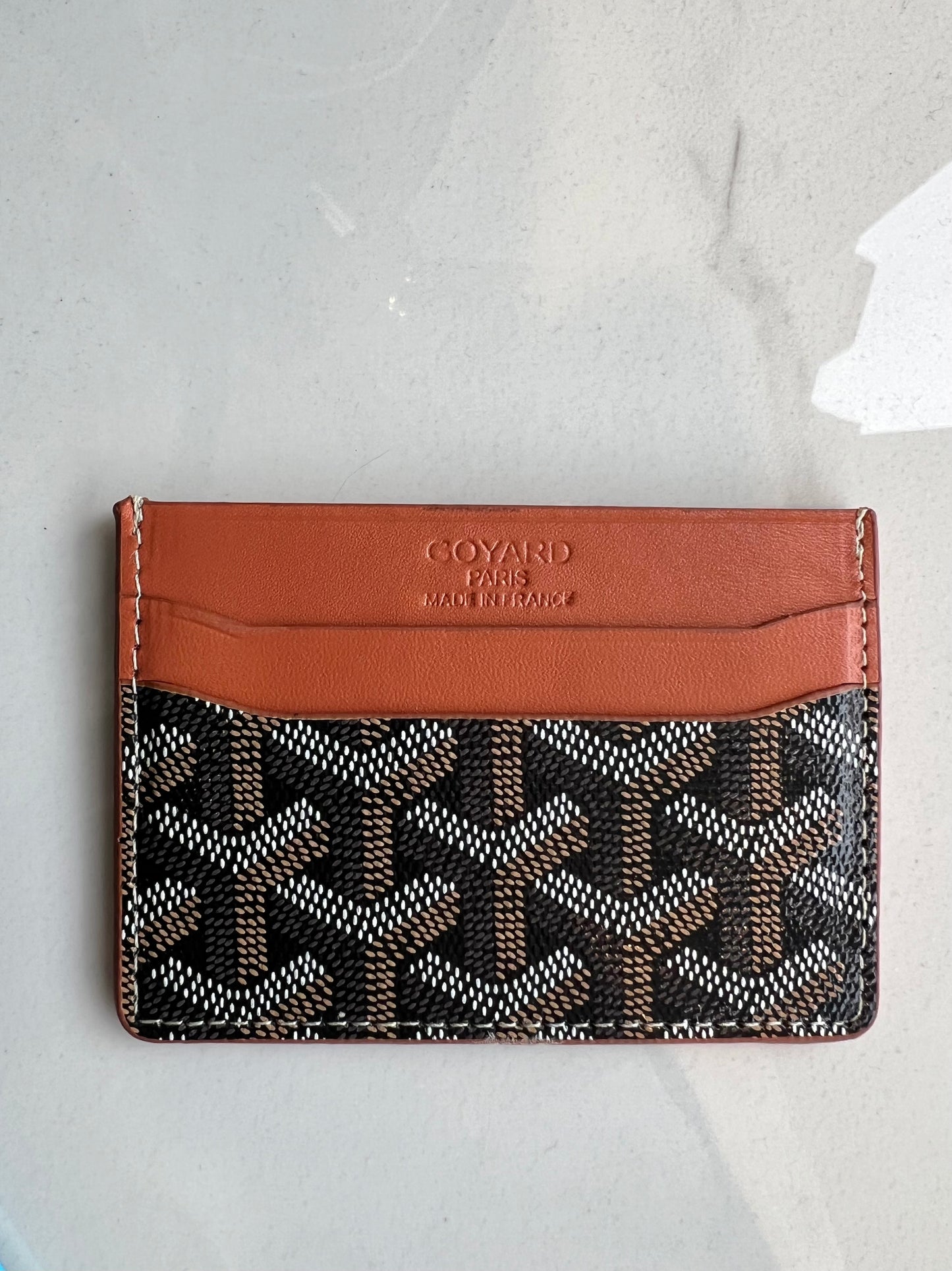 Goyard Card Holder Black/Brown