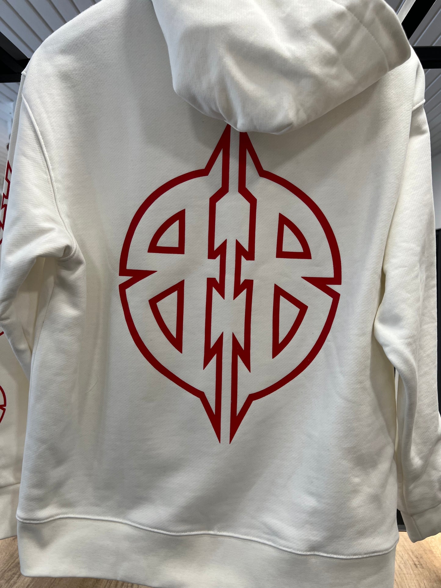 Balenciaga White/Red Hoodie