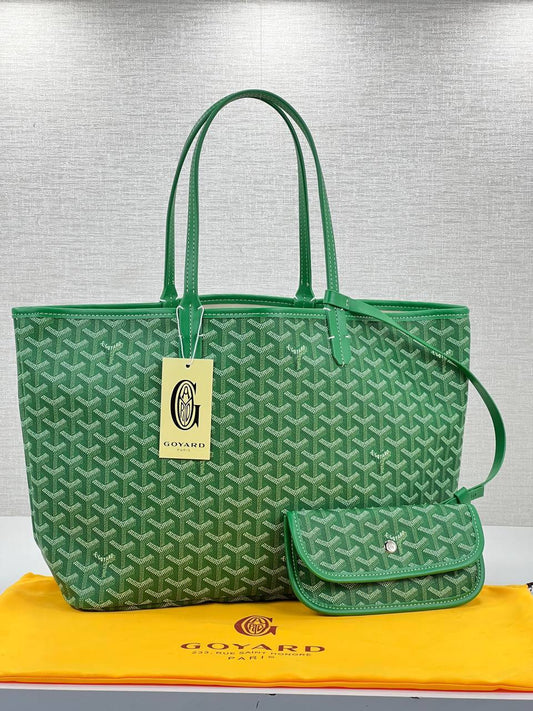 Goyard Green Shopping Bag