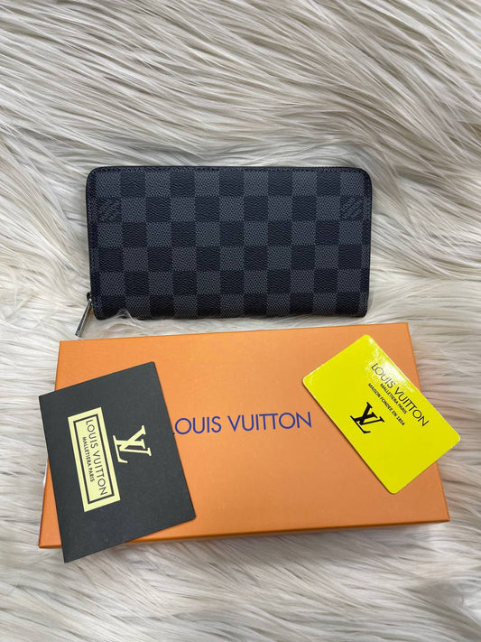 Lv Zippy Wallet Grey Damier