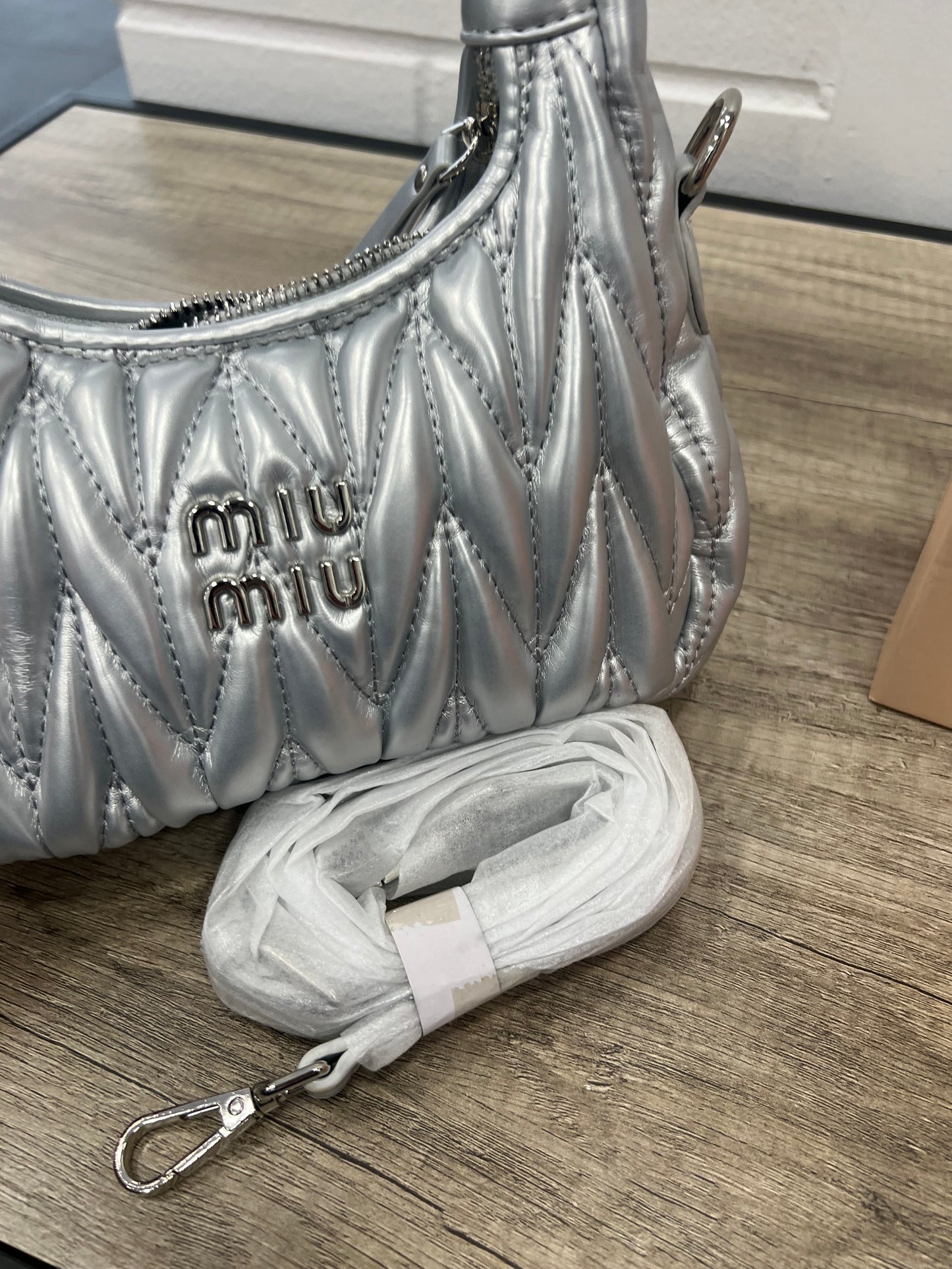 Miu Miu Wander Mini Silver