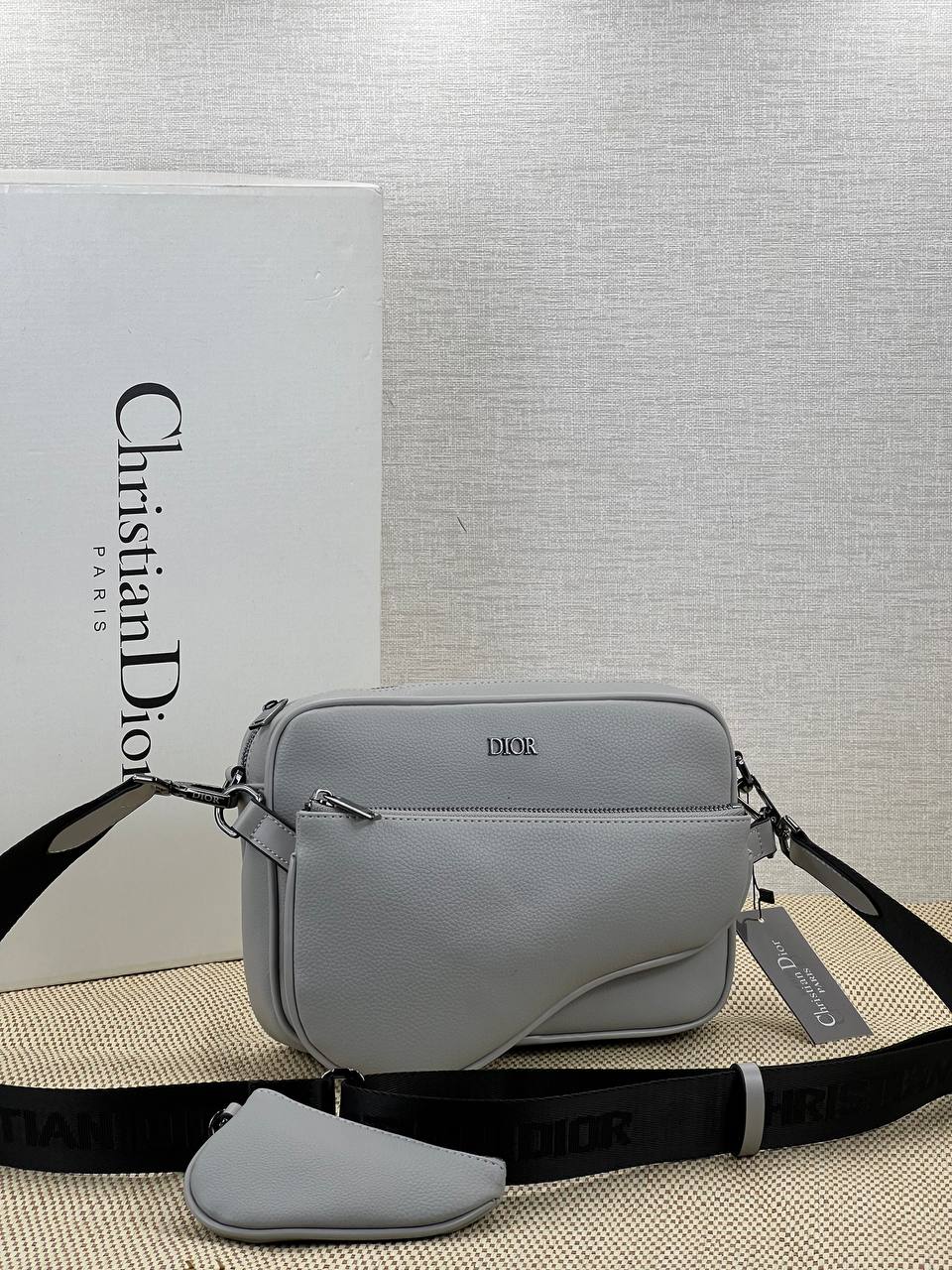 Dior Trio Grey Messenger Bag