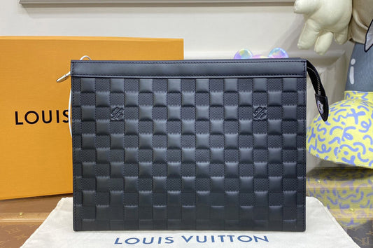 Lv Toiletry Pouch 26 Black Damier Infiny Leather