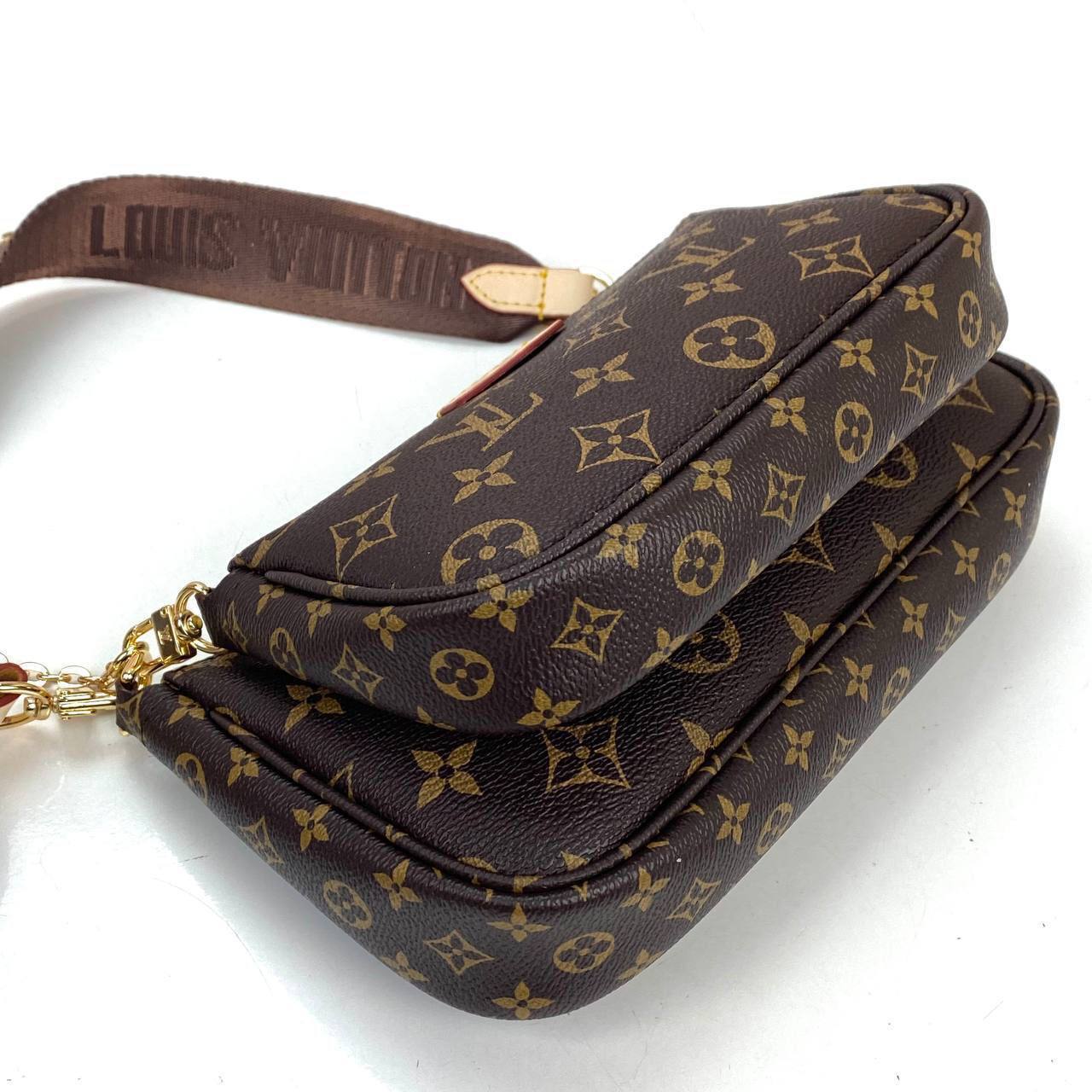 Lv Multi Pochette Pink Strap