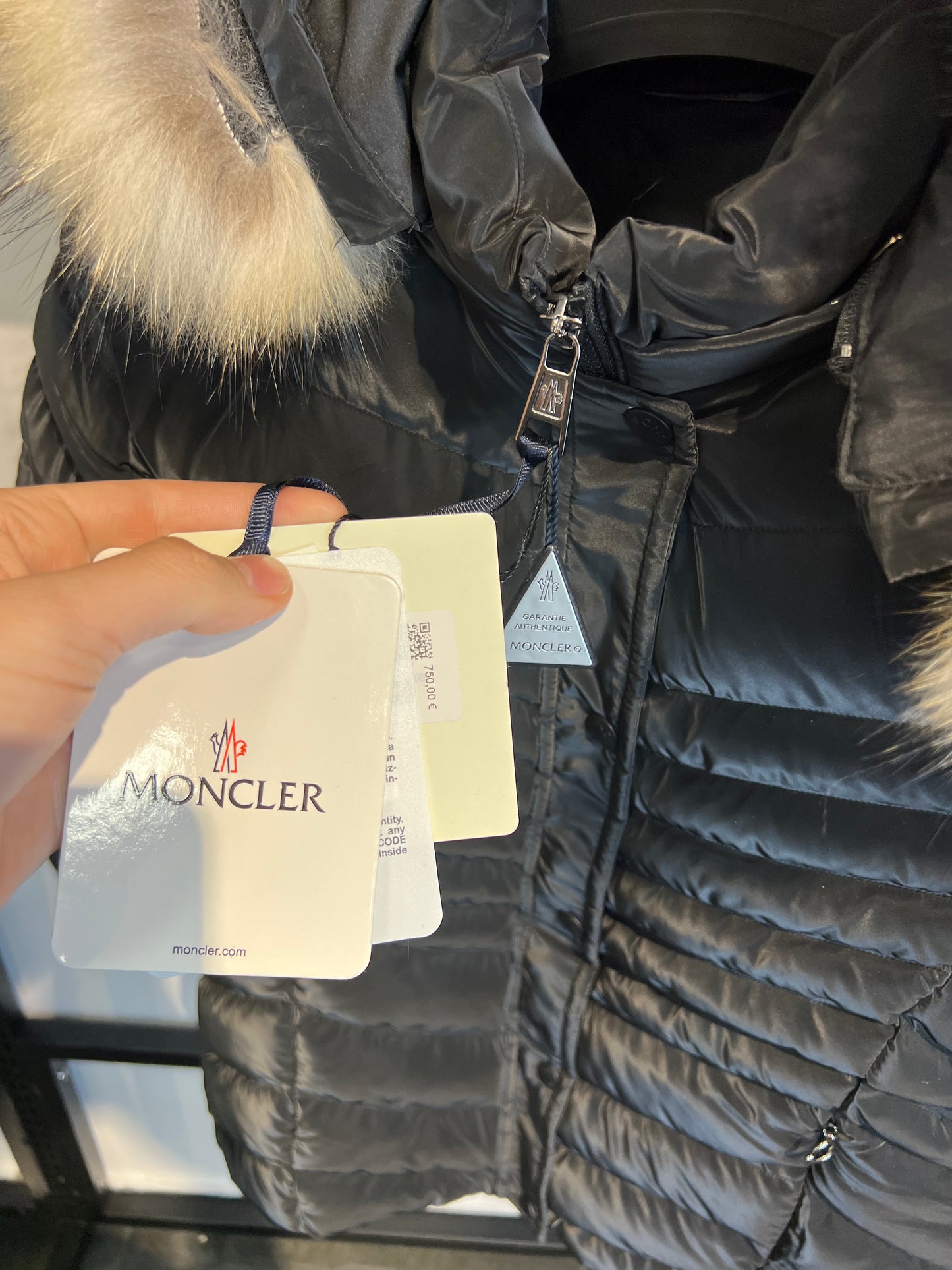 Moncler Black Velvet Puffer 