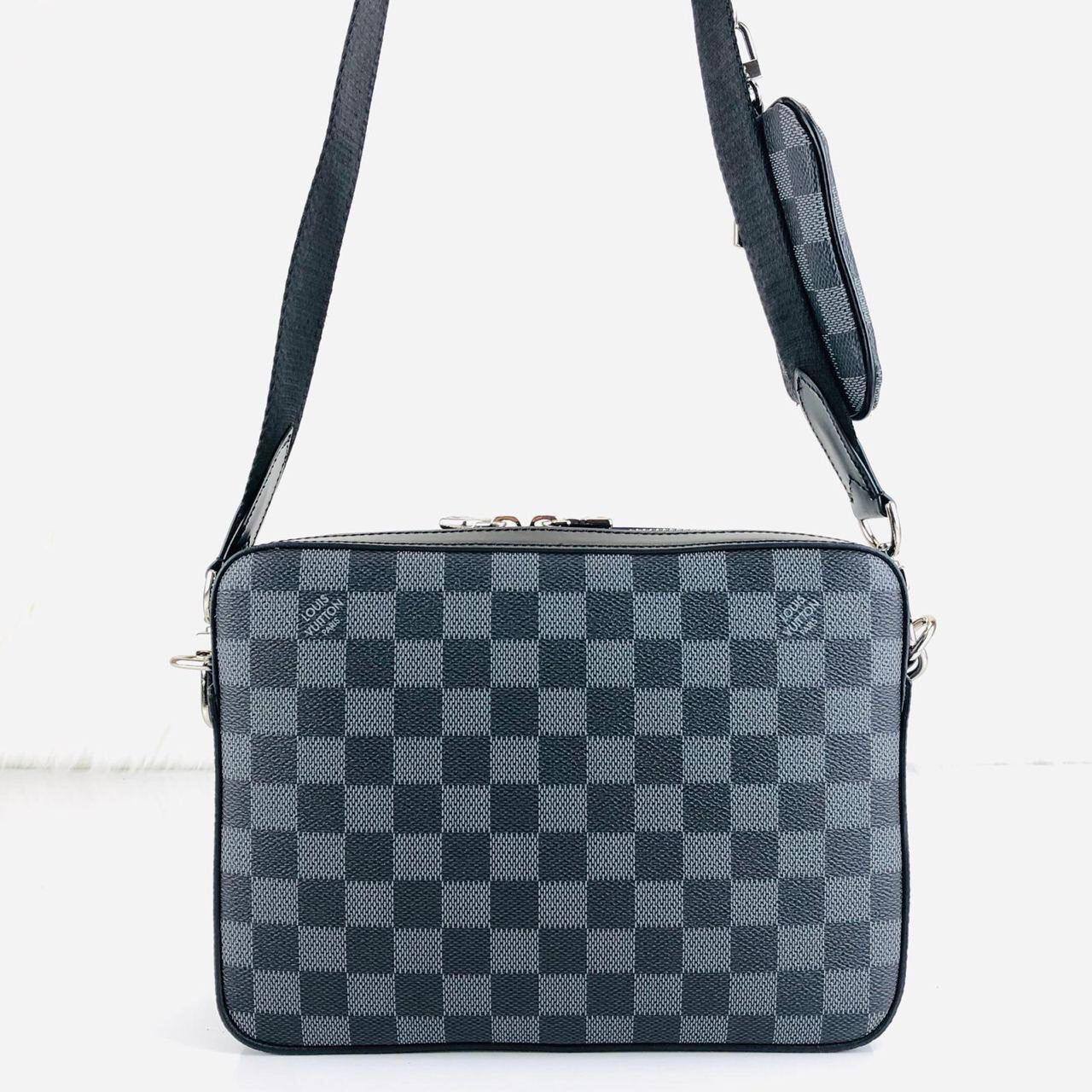 Lv Trio Messenger Grey/Black Damier