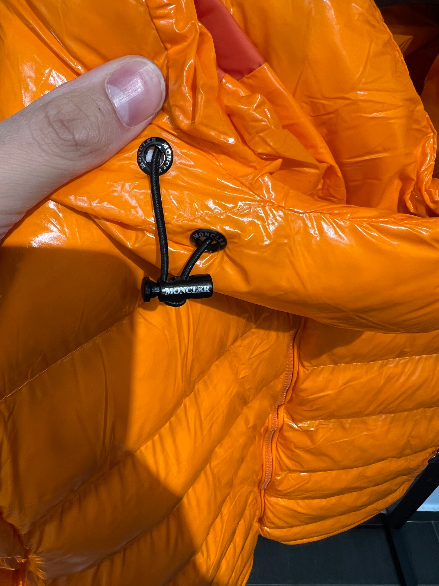 Moncler Maya Orange Puffer