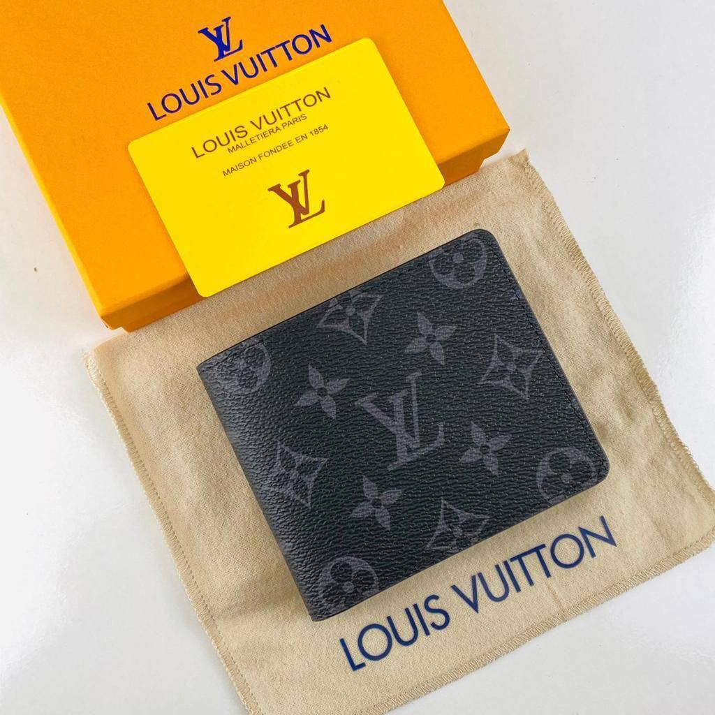 Lv Grey Monogram Wallet