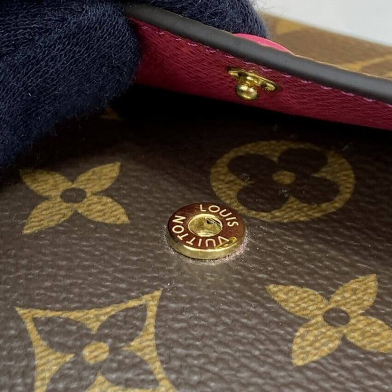 Lv Wallet Emilie Monogram Fuchsia